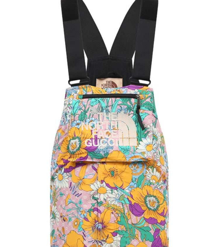 Gucci x North Face Floral Multicolor Ski Bib