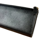 Prada Black Saffiano Leather Long Wallet