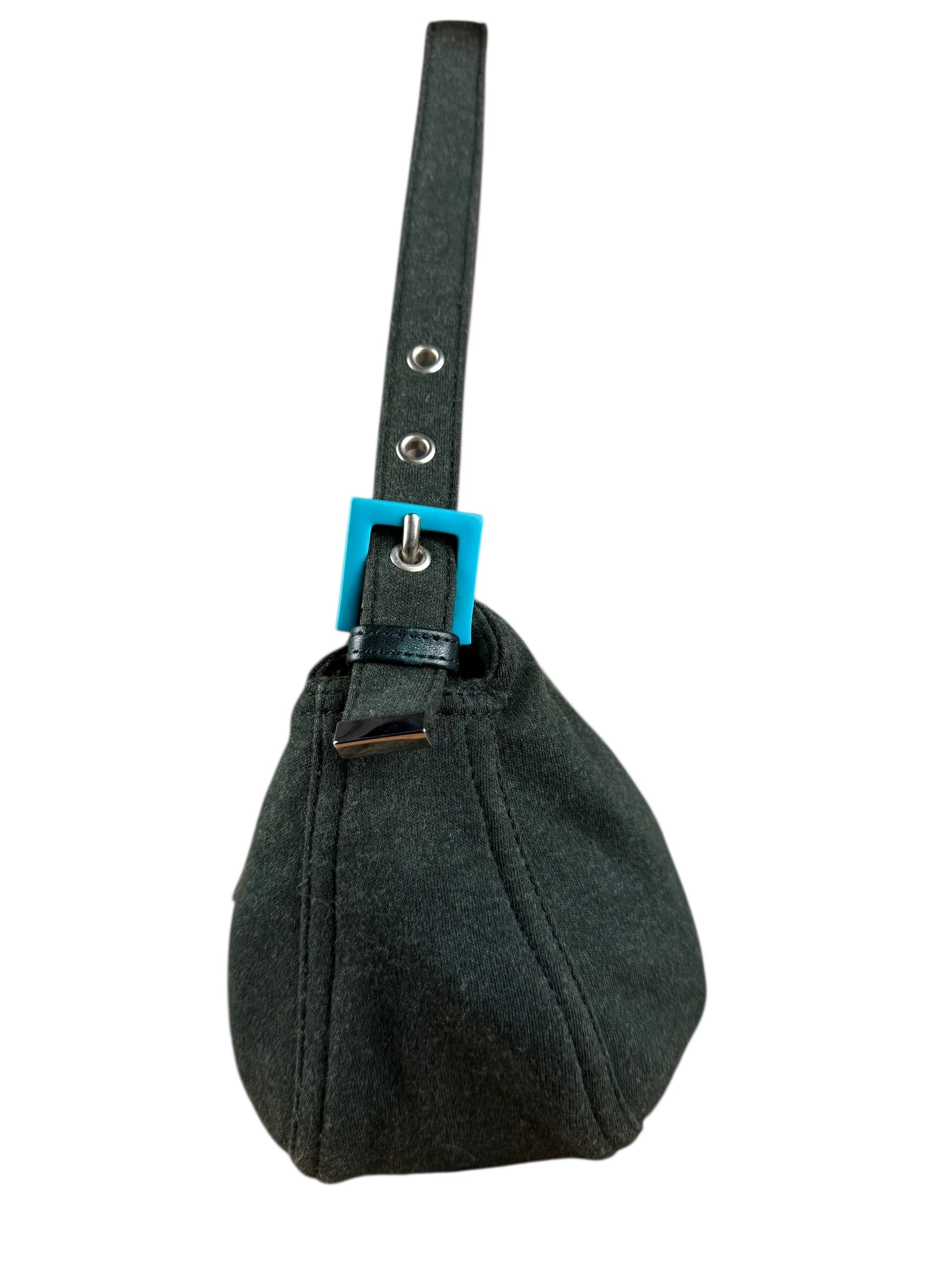 Fendi Green Jersey Cotton Baguette