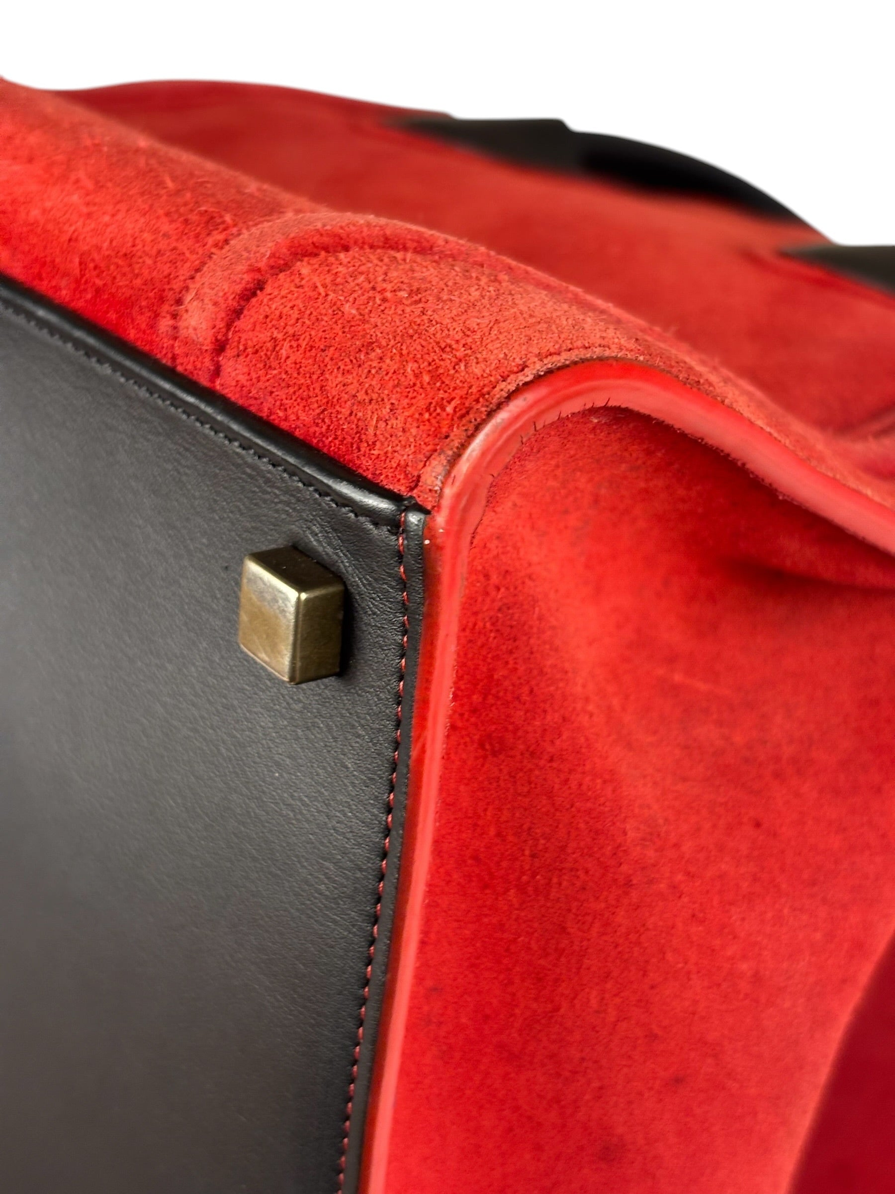 Celine Suede Luggage Phantom Tote Bag