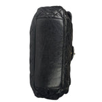 Chanel Black Caviar Quilted Coco Pleats Flap Two-Way Bag 2012
