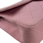 Chanel Pink Quilted Jersey Classic Flap Bag 1997