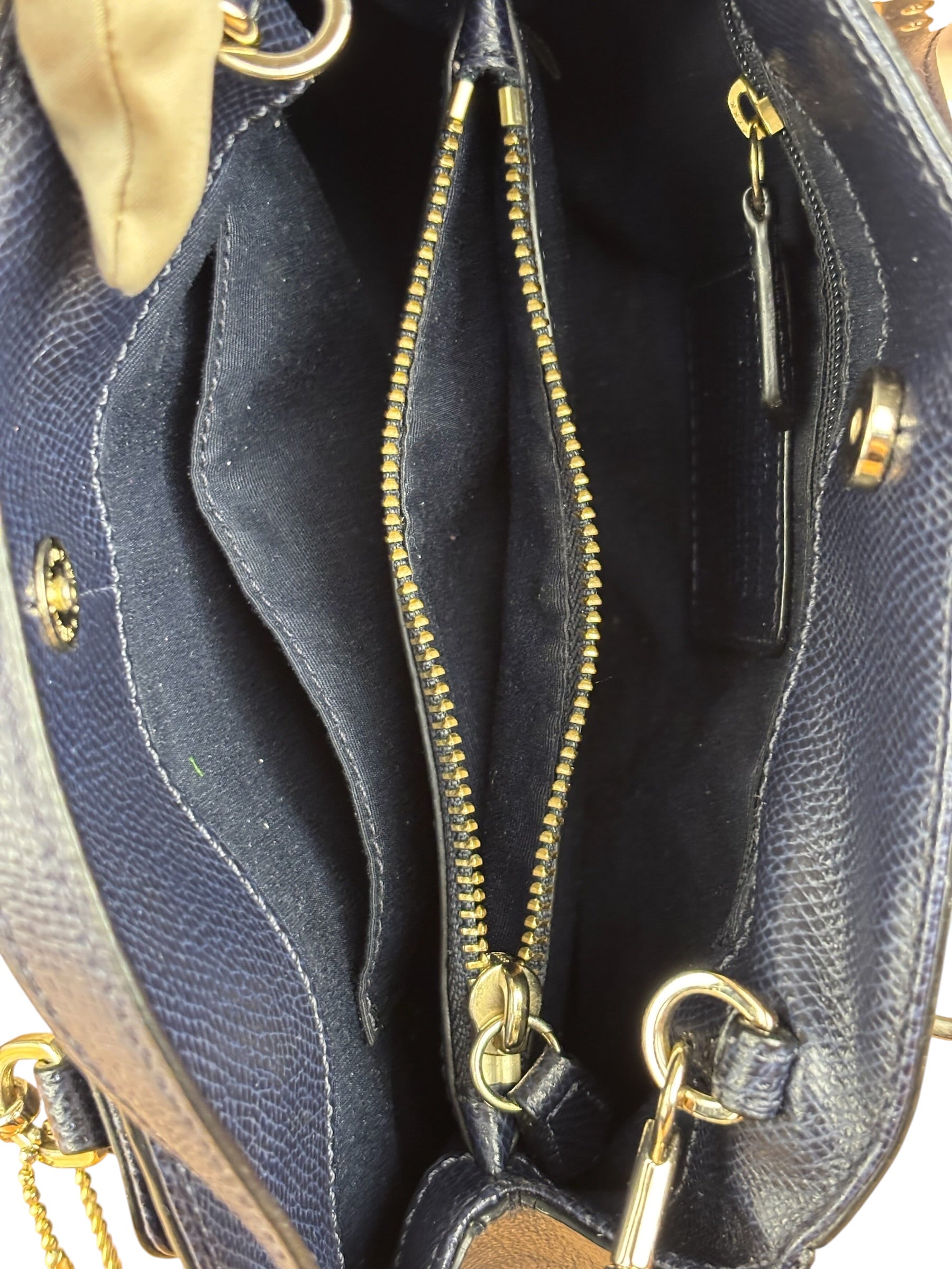 Coach Vintage Navy Leather 2Way Bag
