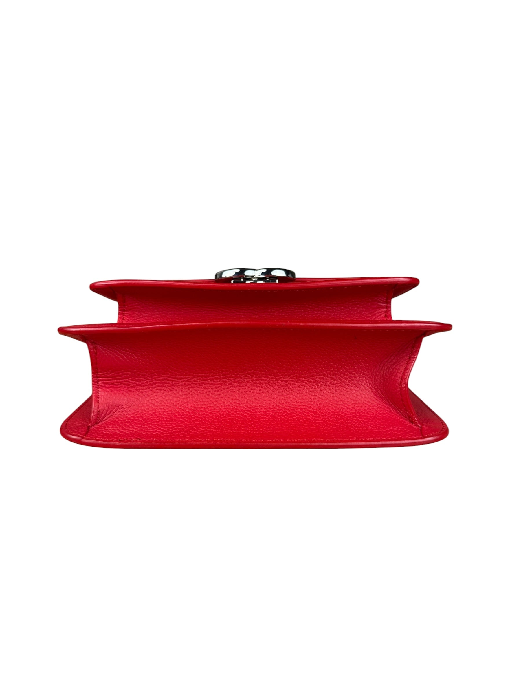 Chanel Red Calfskin Small Box Flap 2017