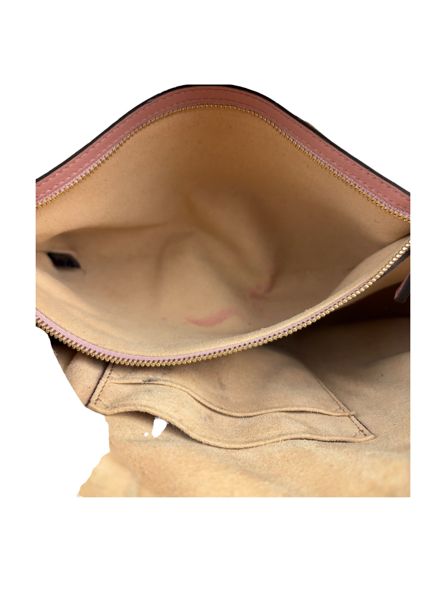 Gucci Pink Leather Guccissima Two-Way Boston Bag
