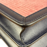 Gucci Pink Leather Trim Dionysus Corduroy Shoulder Bag