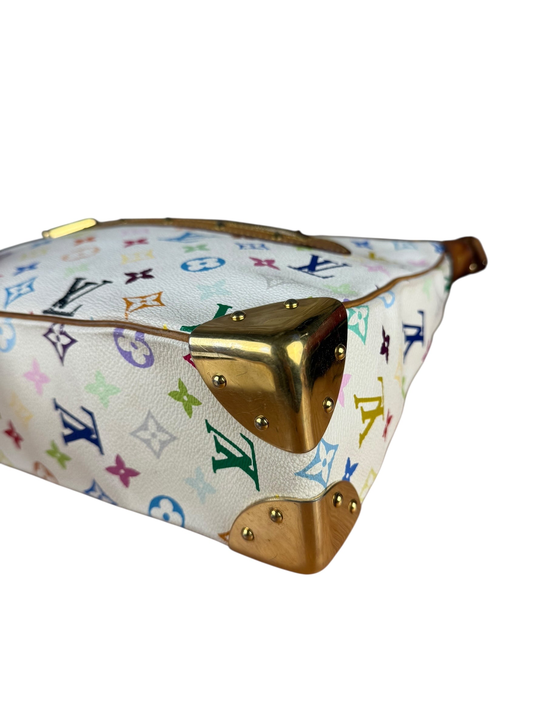 Louis Vuitton White Multi Murakami Boulogne Shoulder Bag
