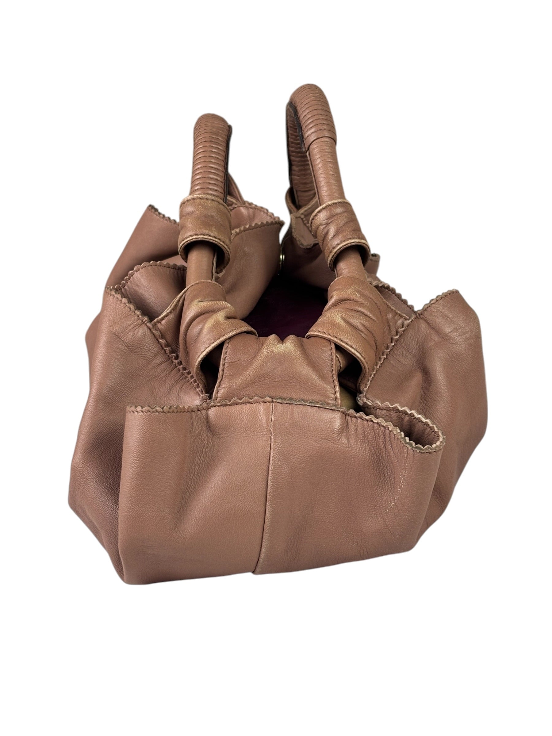 Loewe Dusty Rose Pink Leather Nappa Aire Handbag