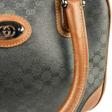 Gucci Vintage Micro GG Black/Brown Supreme Satchel Hand Bag