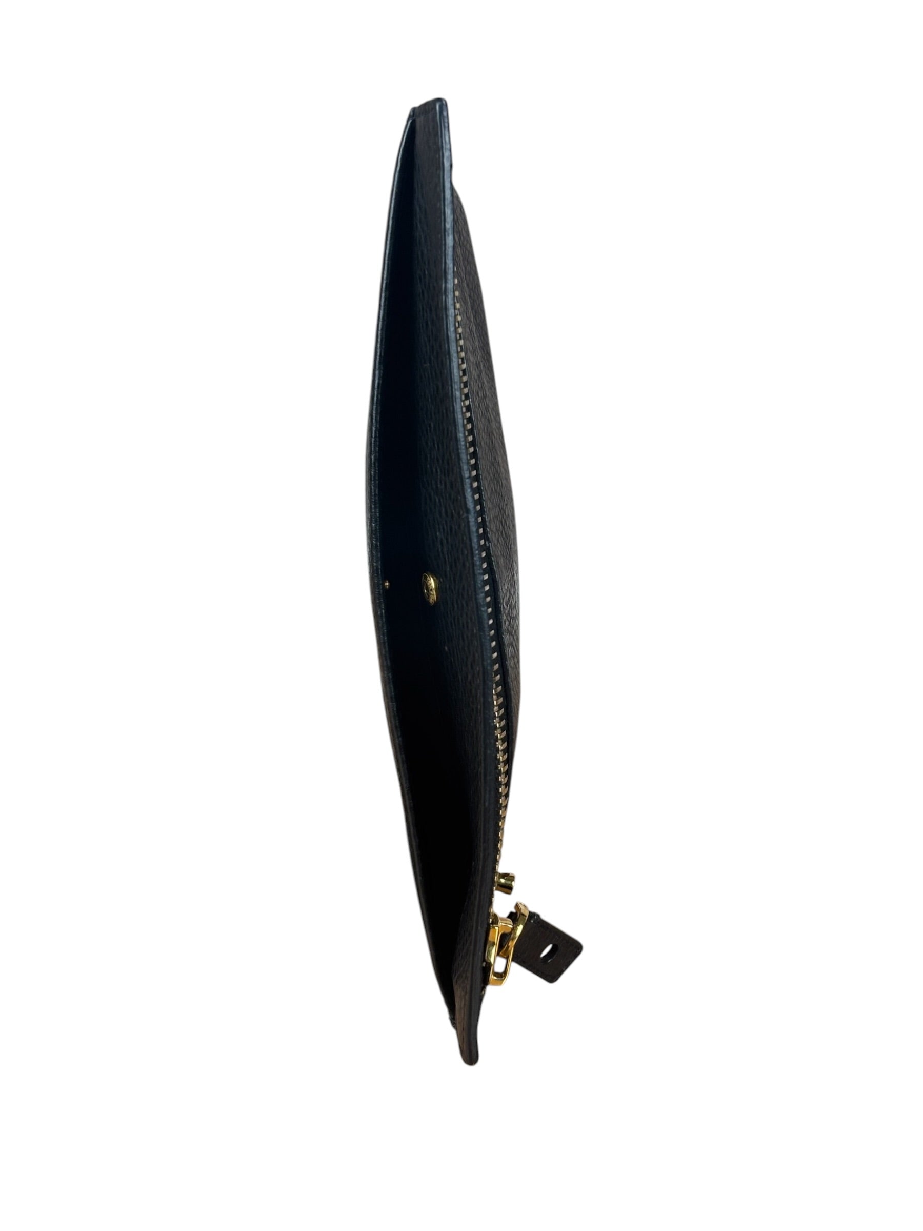 Tom Ford Black Leather Alix Clutch