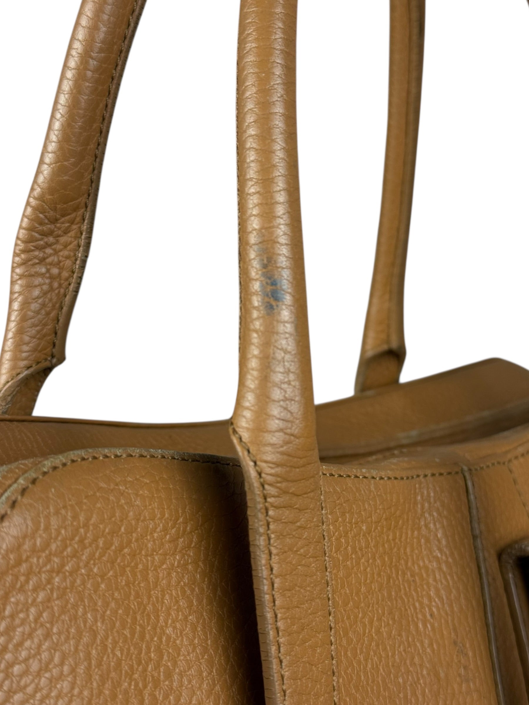 Loewe Brown Leather Senda Top Handle Bag