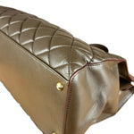 Chanel CC Brown Quilted Leather Perfect Edge Tote 2012