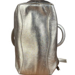 Prada Vintage Metallic Gold Leather Satchel Handbag