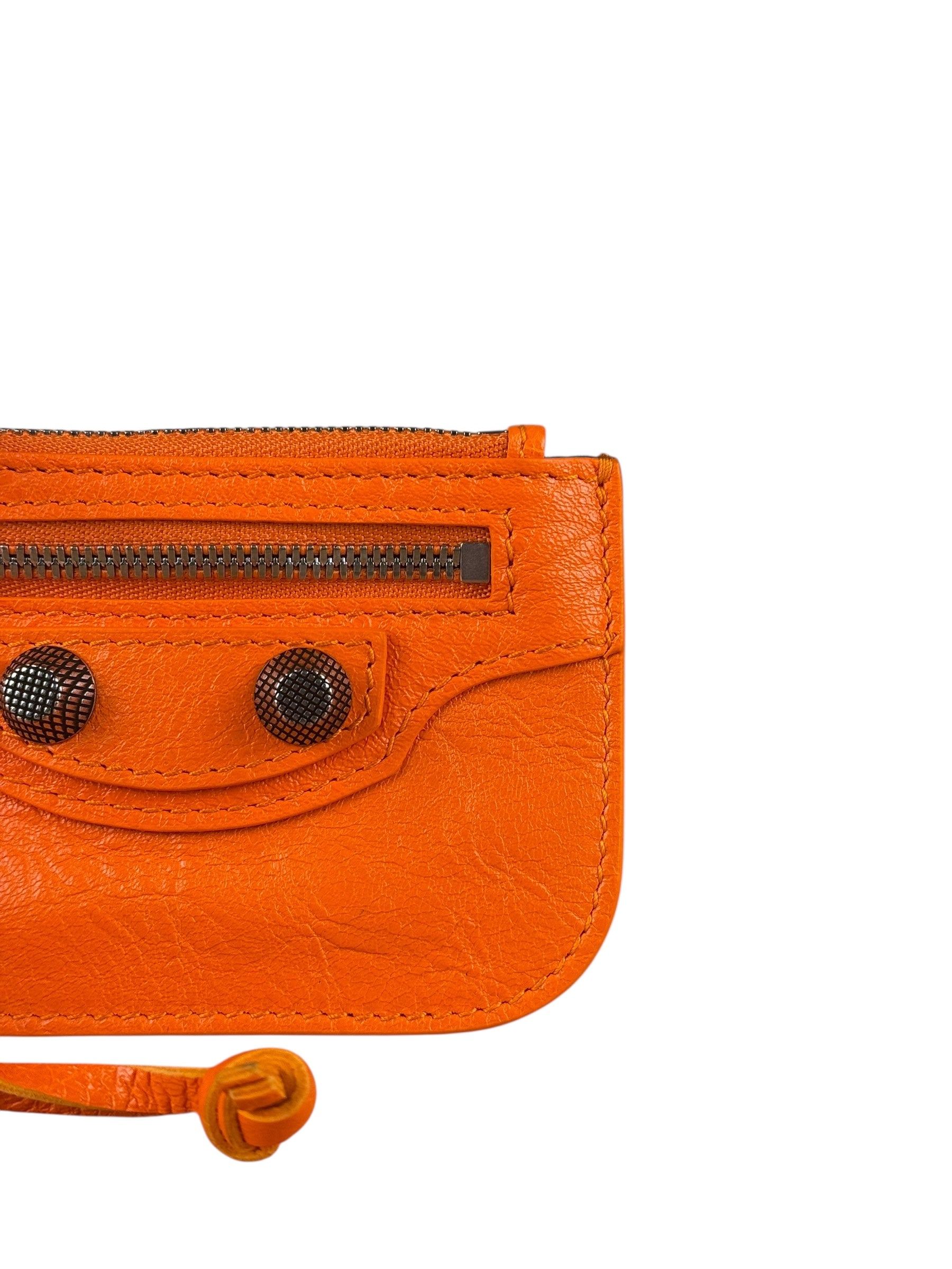 Balenciaga Le Cagole Zip Pouch Orange
