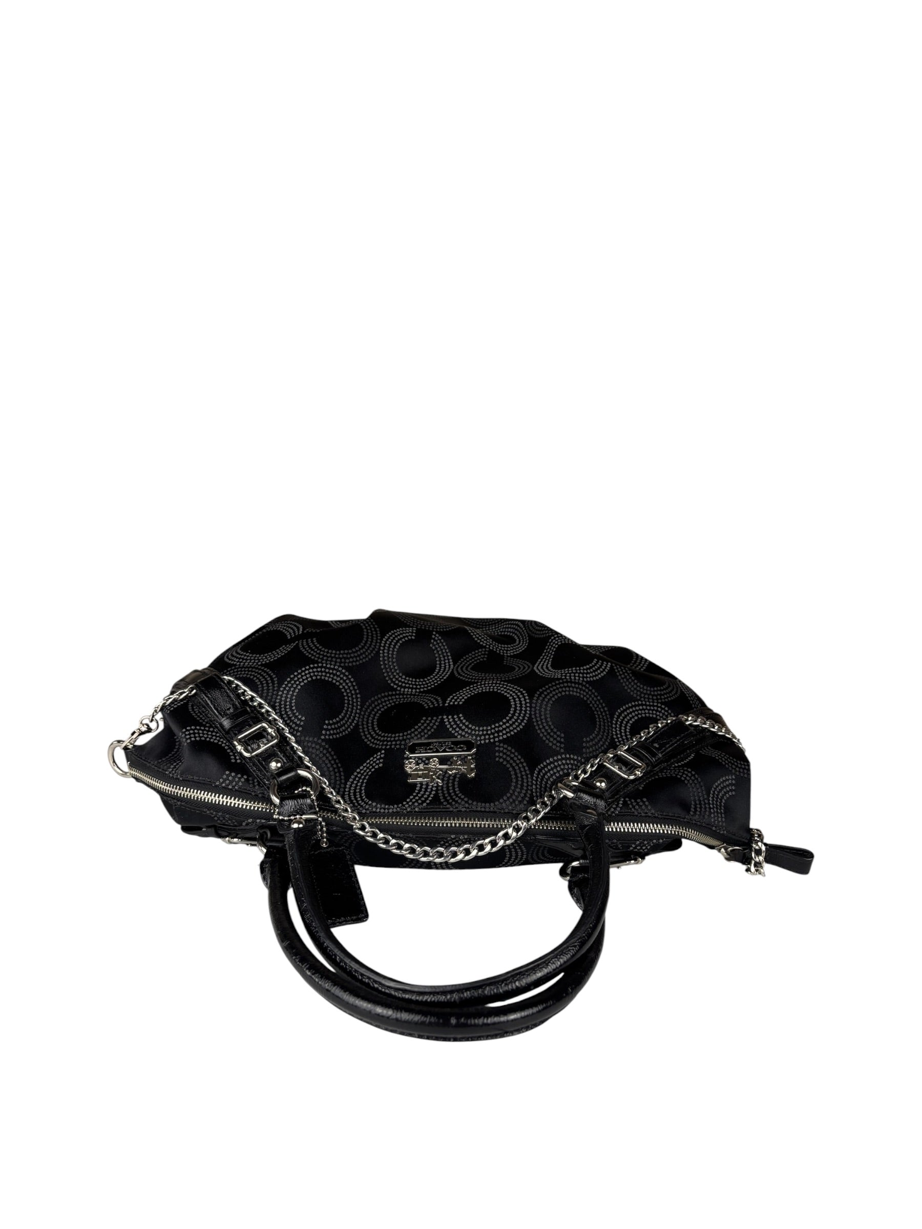 Coach Vinatge Madison Dotted Op Art Sophia Satchel Two-Way Bag