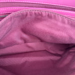 Christian Dior Purple Ruffle Leather New Lock Flap Bag
