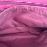 Christian Dior Purple Ruffle Leather New Lock Flap Bag