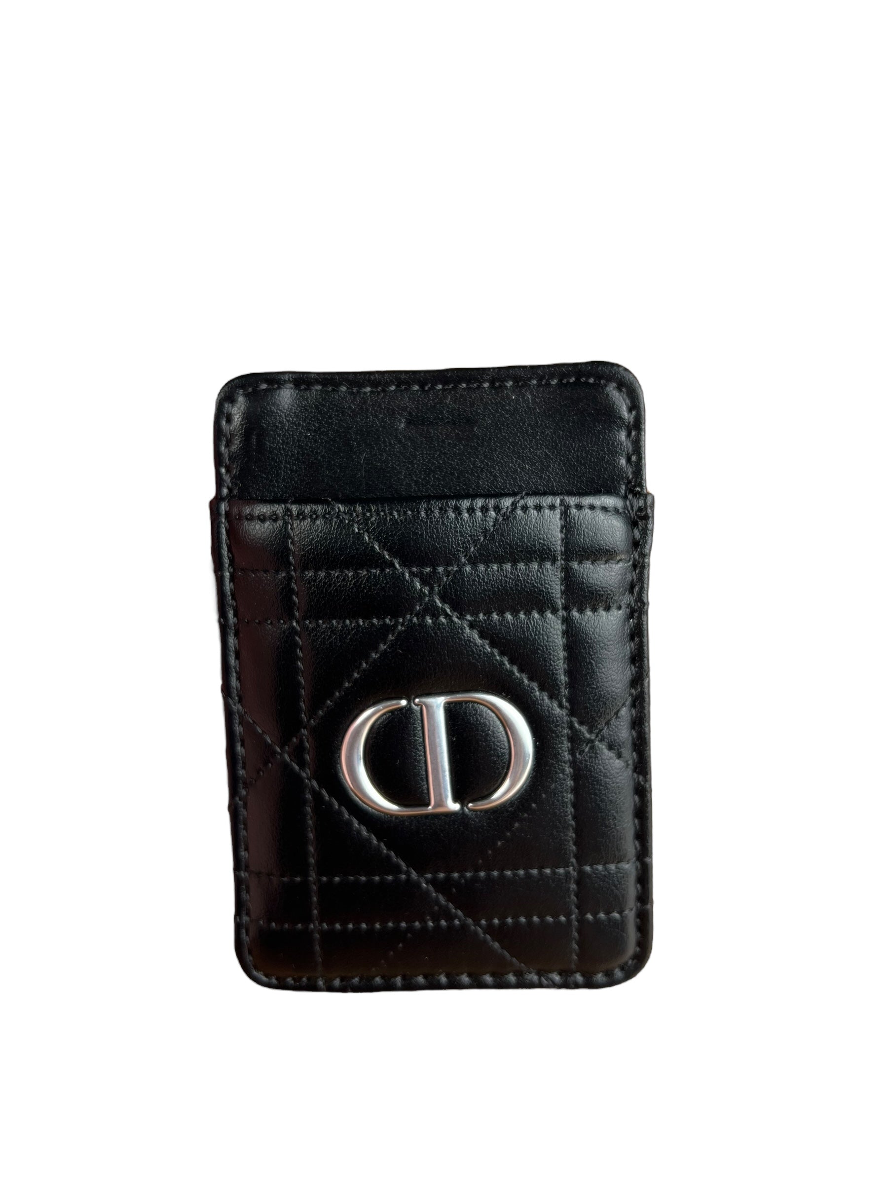 Christian Dior CD Quilted Compact Mirror w/ Holder