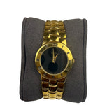 Gucci 3300.2.L Black Round Dial Gold Plated