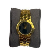 Gucci 3300.2.L Black Round Dial Gold Plated