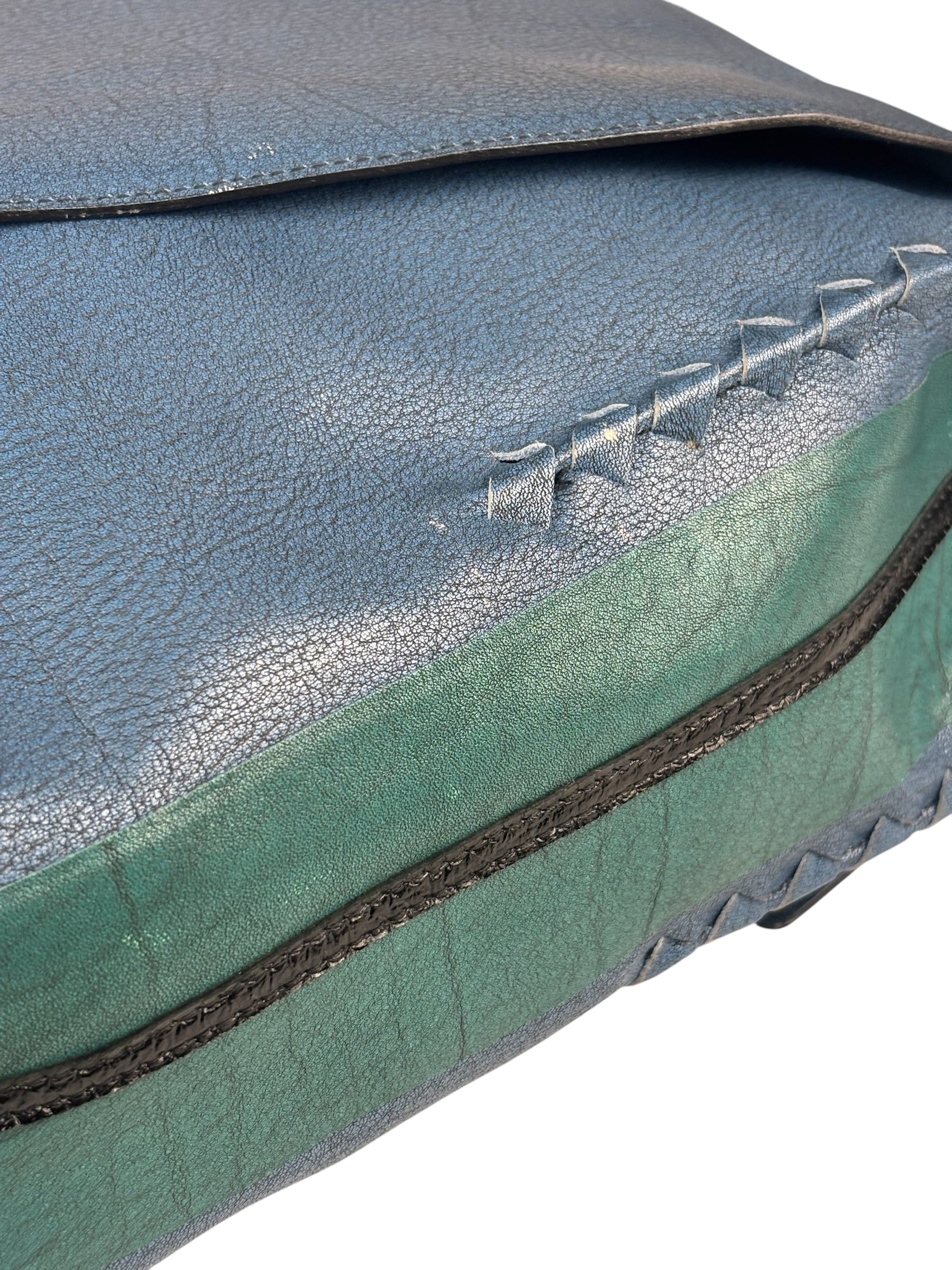 Bottega Veneta Navy Blue Messenger Bag