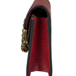 Gucci Red Leather Dionysus Super Mini Chain Crossbody Bag