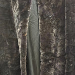 Saga Purple Ranched Mink Fur Long Coat