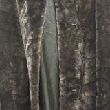 Saga Purple Ranched Mink Fur Long Coat