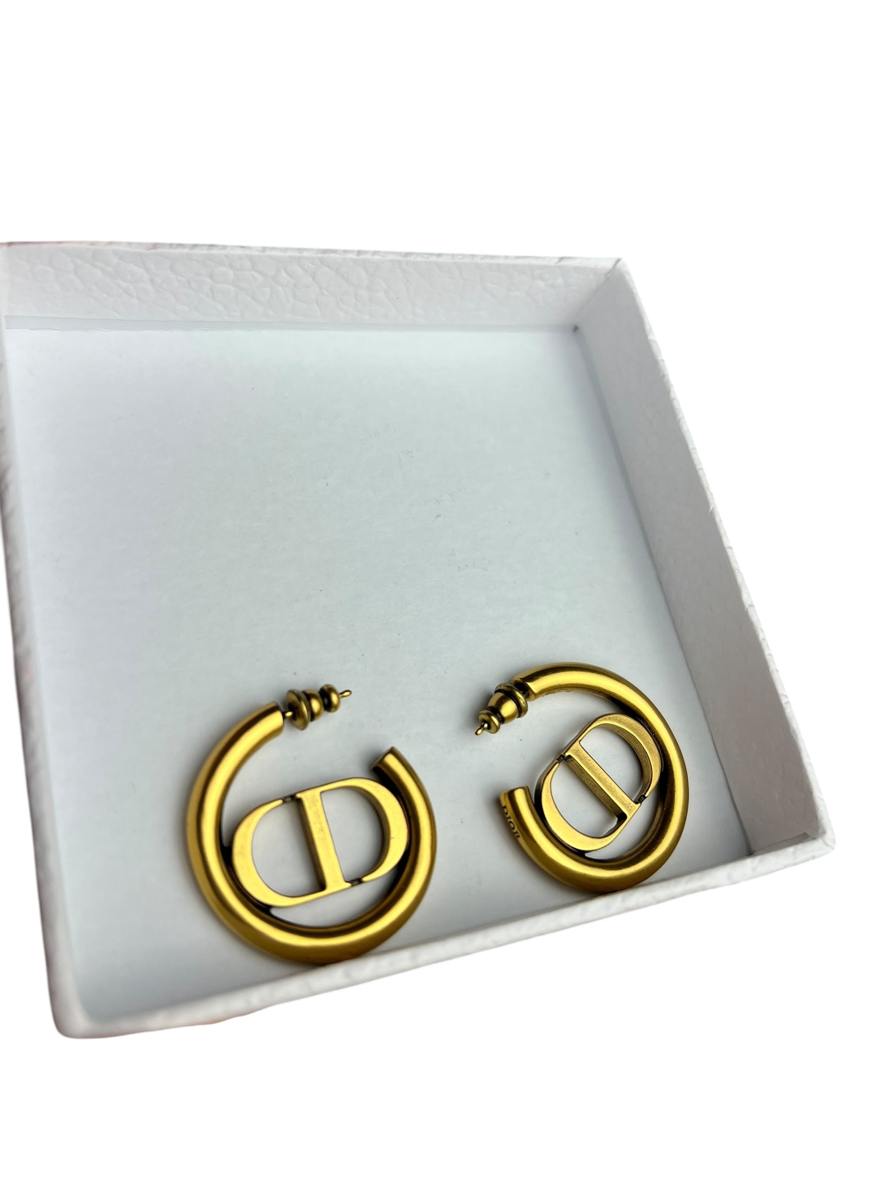 Dior CD Gold Hoop Earrings 2021
