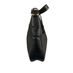 Gucci Black Leather GG Emblem Hobo Bag