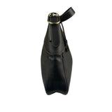Gucci Black Leather GG Emblem Hobo Bag