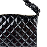 Chanel Vintage Black Leather In The Business Flap Handbag 1996
