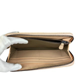 Bottega Veneta Pink Intreccio Snake Leather Long Wallet