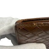 Bottega Veneta Brown Intercciato Bifold Wallet