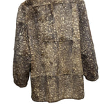 Canadia Fawn Print Llush Faux Fur Coat
