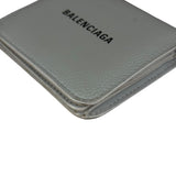 Balenciaga Grey Leather Compact Cardholder