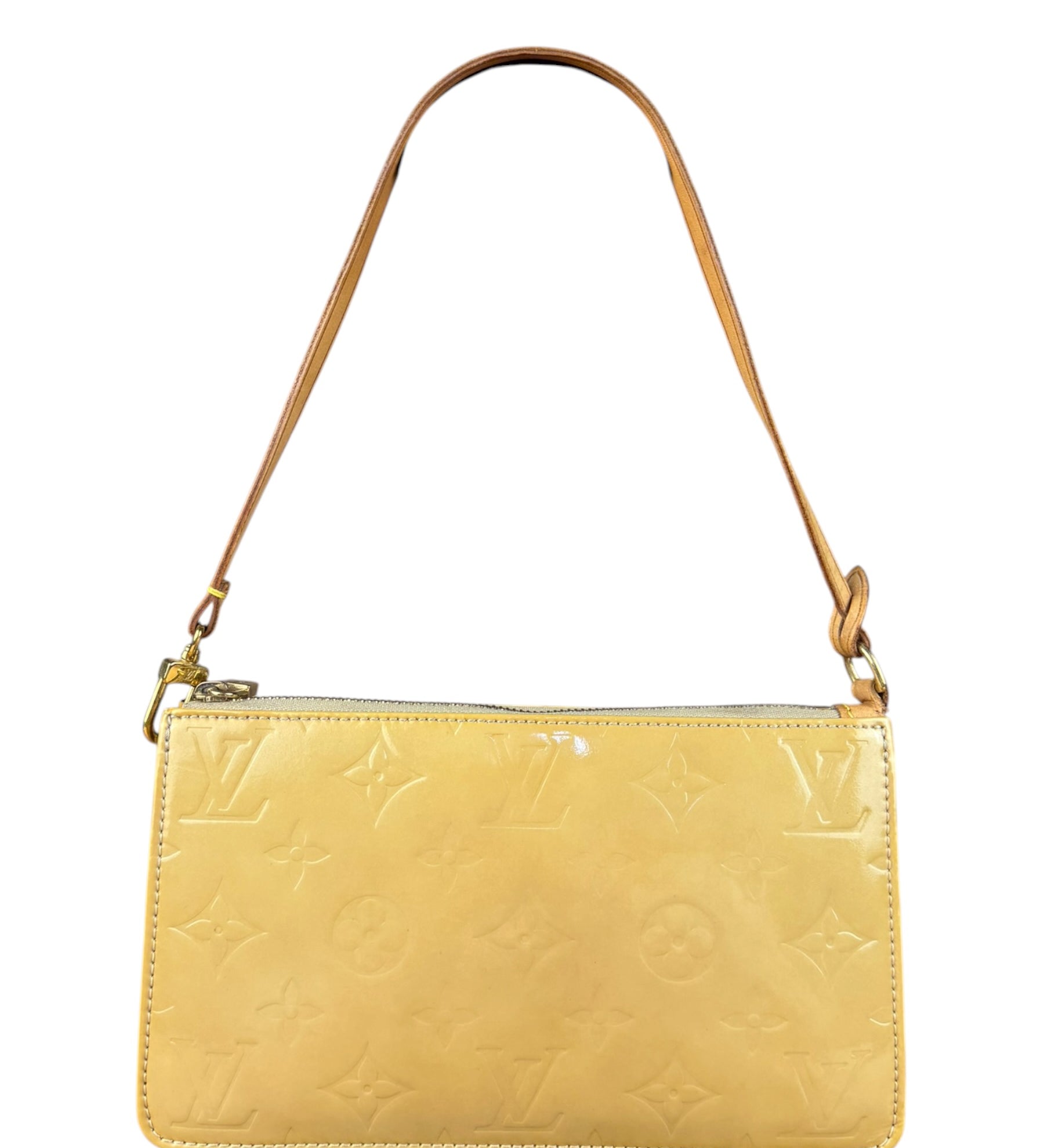 Louis Vuitton Monogram Vernis Lexington Pochette Yellow