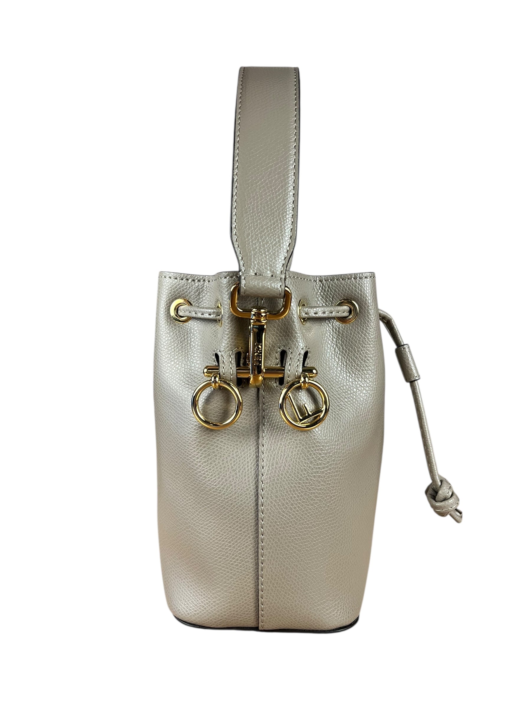 Fendi Mon Tresor Leather Bucket Bag