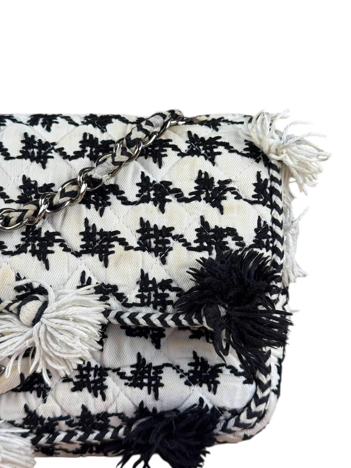 Chanel Tweed Woven Medium Classic Double Flap Bag 2014