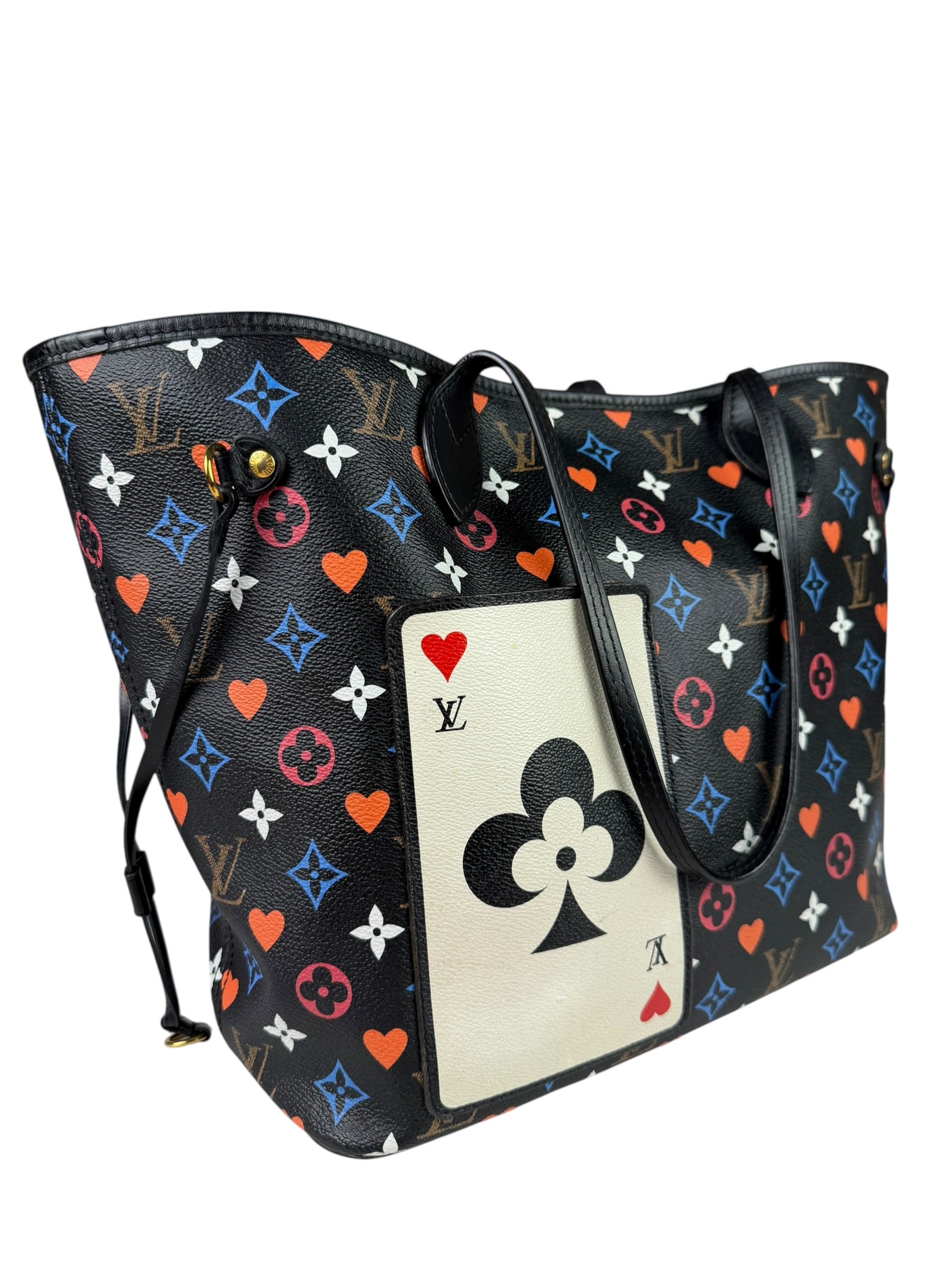 Louis Vuitton Black 'Game On' MM Neverfull Tote Bag