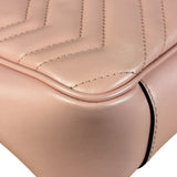 Gucci Pink Leather GG Marmont Shoulder Bag