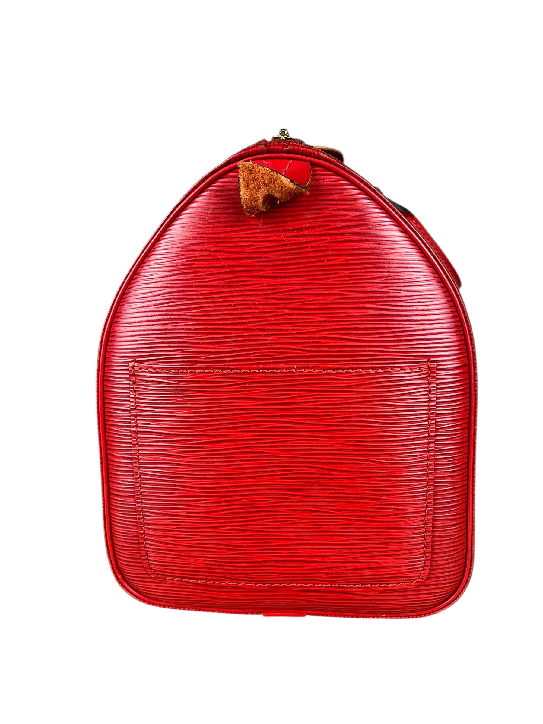 Louis Vuitton Red Epi Speedy 35