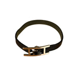 Hermes Black/Silver Behapi Leather Bracelet