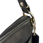 Coach Black Leather Soho Pleated Crossbody Bag