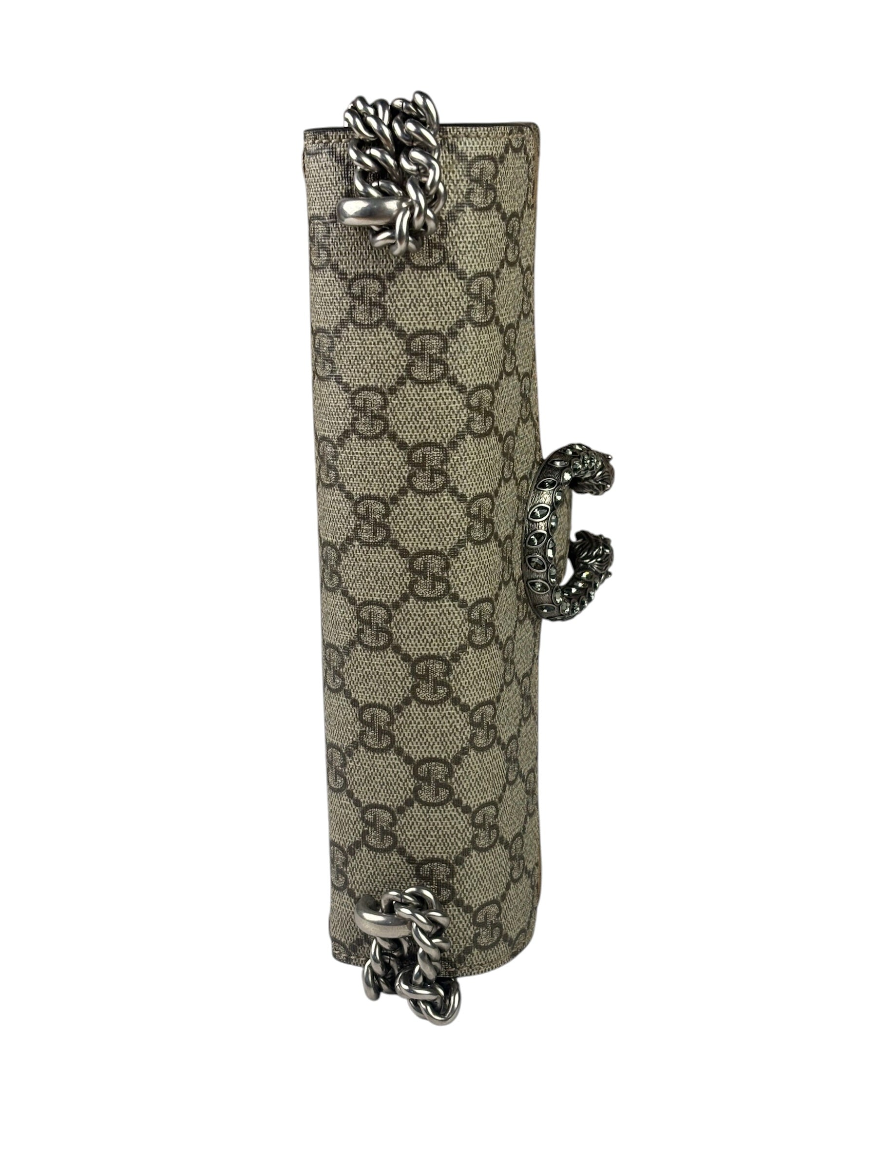 Gucci Beige Leather GG Dionysus Shoulder Bag