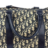 Christian Dior Vintage Navy Blue Trotter Boston Handbag