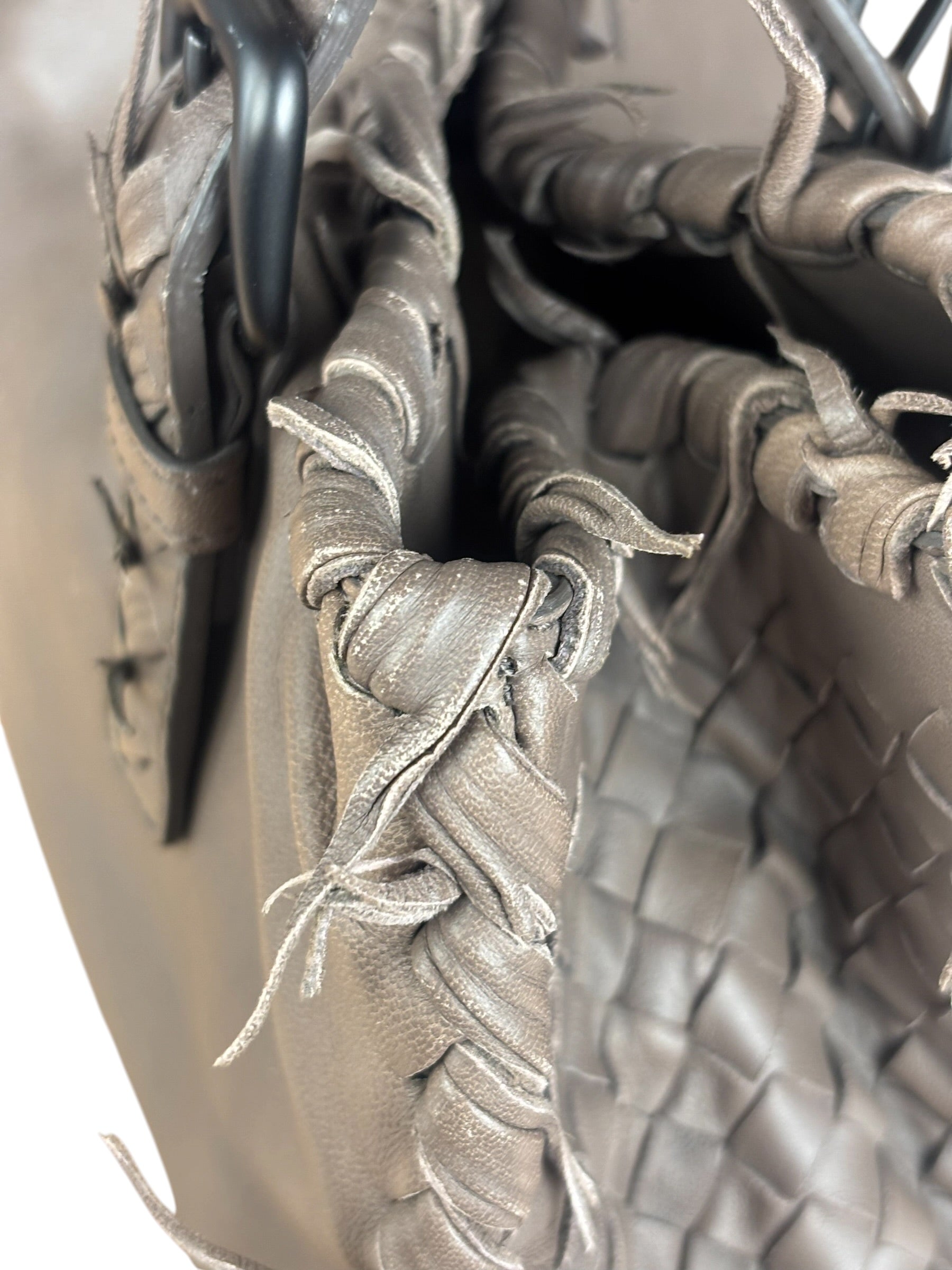 Bottega Veneta Intrecciato Leather Fringe Handbag