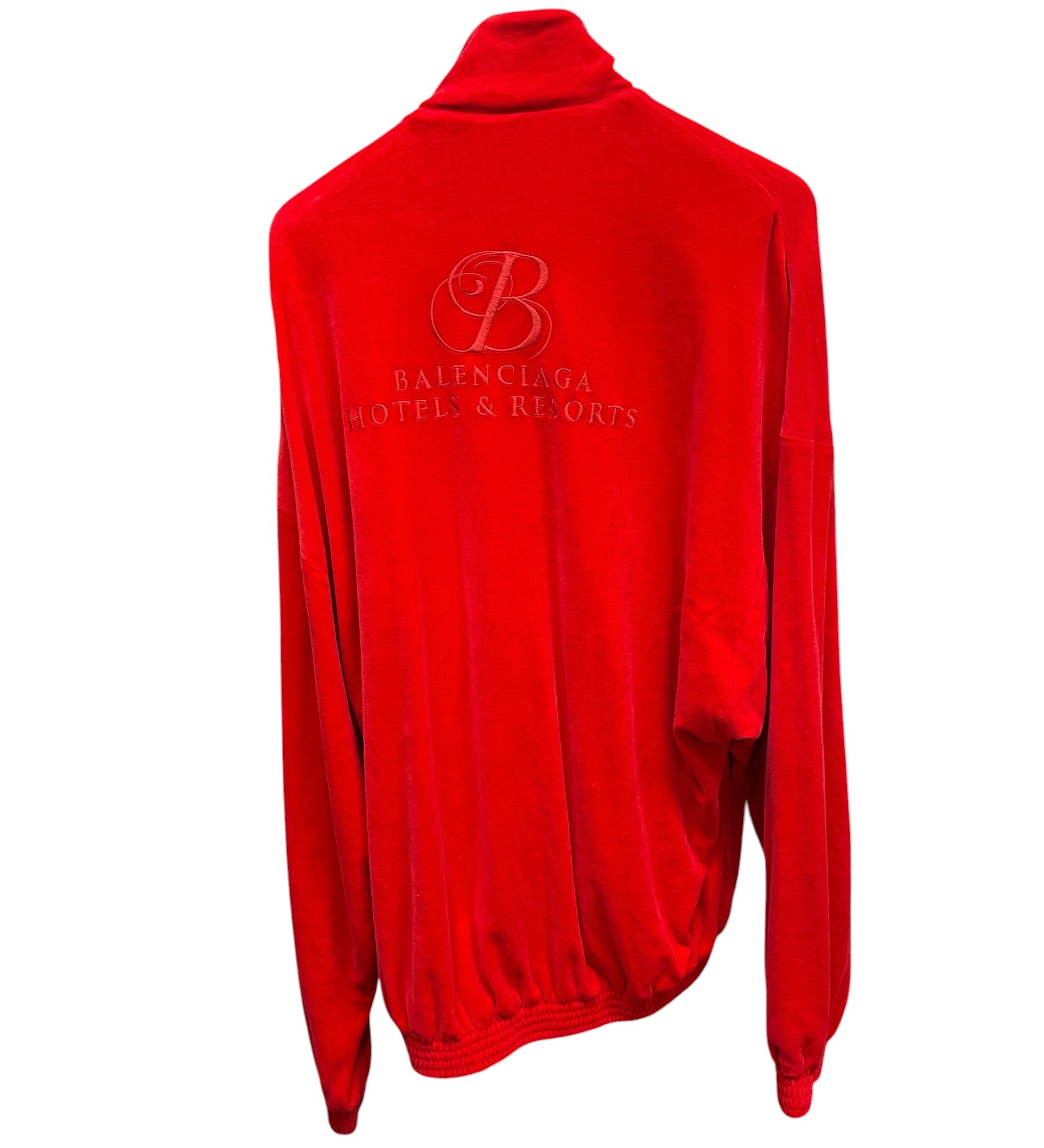 Balenciaga Red Zippy Oversized Jacket