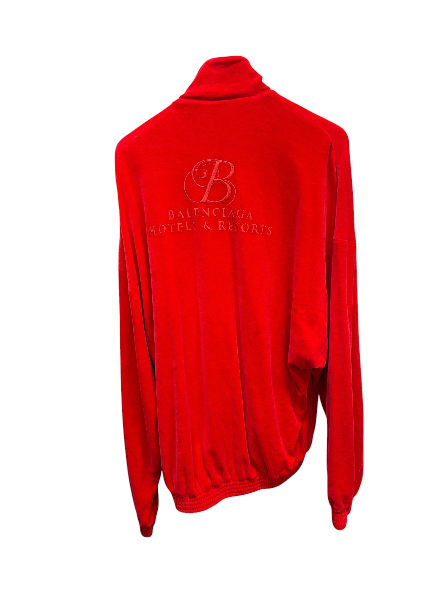 Balenciaga Red Zippy Oversized Jacket