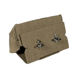 Vivienne Westwood Mini Bas Relief Silver Earrings